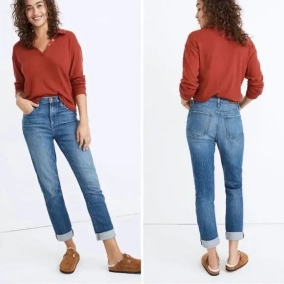 Madewell Denim - Madewell The High-Rise Slim Boyjean In Moorland Wash- Women's Size 27